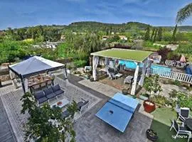 וילה מקסים בחוסן - וילה מהממת עם בריכה, ג'קוזי וסאונה