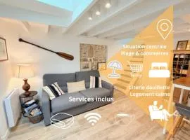 La Coquille Séjour en Duo Confort Maisonnette de bourg à Ouistreham - Situation idéale commerces & plage - Wifi et linge inclus