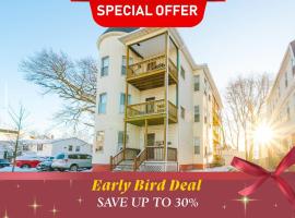 4-3BR Worcester - Cozy Apt near Clark Uni, hotel em Worcester
