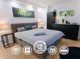 Modernes Apartment für Geschäftsreisende und Paare - WLAN - Parkplatz - Nespresso - zentral