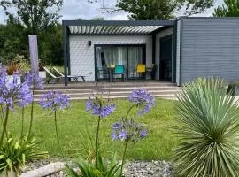 Ecolodge in a calm and relaxing setting with heated swimming pool and jacuzzi