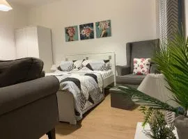 The white Port Luxe Studio Near Airport Symbiosis college Viman Nagar close to kalyani nagar & Koregaon Park