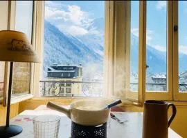 Alpine stay Mont Blanc view parking
