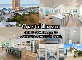 Luxury 4BR, Across street from beach, Sleeps 10!