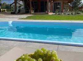 Dom pod lasem z prywatnym basenem i balią