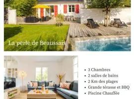 Charmante maison avec piscine chauffée - 2km des plages