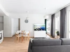 Family apartment with parking, sauna balcony for 6