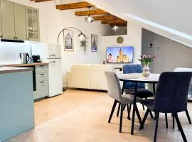 Attic Apartment, center of Košice with private parking