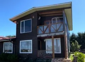 Casa Maitén con vista al volcán