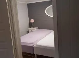 Cosy living room, bedroom and bathroom