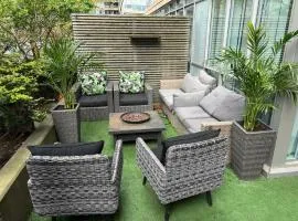 Comfy 1Bdrm & Bunk bed plus sofabed plus terrace & Parking