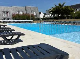 Maisonnette vue mer - piscine - Guidel Plage