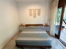 Green oasis across from the main street