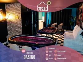 Capsule Casino - table de jeux - balnéo - sauna - Playstation 5, hotel v destinaci Mons