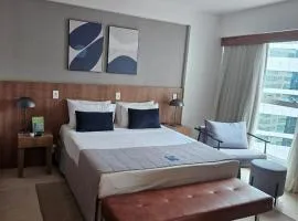 Golden Stay - LINDO Flat Saint Moritz Quarto Familia com Cama Queen e Sofá Cama Casal