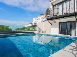 Villa vue mer TAMRAGHT avec piscine et terrasses 15 lits