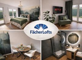 Fächerlofts Black Forest Terrasse 40qm Studio WLAN - Messe Karlsruhe, hotel a Durmersheim