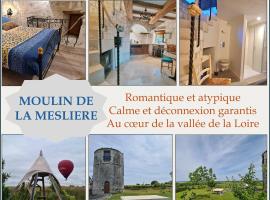 Moulin à vent romantique et atypique en Touraine, hótel í Seuilly
