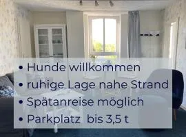 Haus Krabbe Apartments, zentral gelegen zwischen Bremerhaven und Cuxhaven, Hunde kostenfrei willkommen, hauseigene kostenfreie Parkplätze, Unterstellmöglichkeit für Fahrräder und E-Bikes