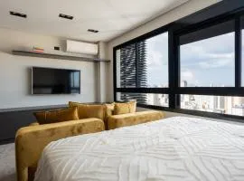 Studio moderno e completo com ótima localização