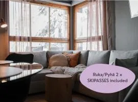 Rinneköngäs - Ruka-Pyhä 2x SKIPASS included - Free Skibuss Doorstep - Renovated