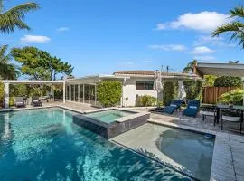 Waterfront Pool Home Near Beach Sleeps 10