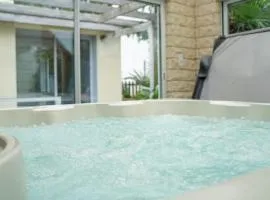 Villa SPA privé, terrasse, jardin clos, 10 personnes, centre ville à 5min