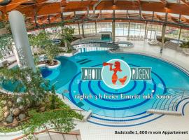 DAS APPARTEMENT INSELLIEBE RÜGEN inkl Sauna und 3h täglich Eintritt AHOI Schwimmbad, Hotel in Ostseebad Sellin