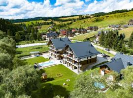 Apartamenty Mariza Szczawnica Jaworki - Sauna, Jacuzzi, Opcja Śniadań Bufetowcyh, 1km od Stoku Narciarskiego, Spokojne Zimowe Ferie Bez Kolejek i Tłum&oacute;w, &ouml;nell&aacute;t&oacute; sz&aacute;ll&aacute;s Szczawnic&aacute;ban