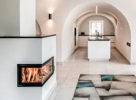 Panorama-Designapartment mit Kamin, Terrasse & Bergblick Nähe Sterzing - Villa Tribulaunblick