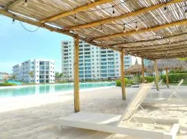 Apartamento junto a laguna cristalina+ amenidades