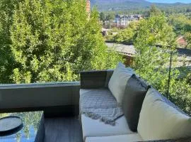 Depto en el centro con terraza y vista al Volcán