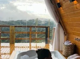 Chales alto do morro 1, conforto e vista privilegiada