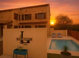 Le Mas de la Clé d'or - Superbe maison en pierre & piscine - Proche plages