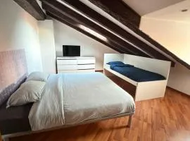 attic Corti with private parking