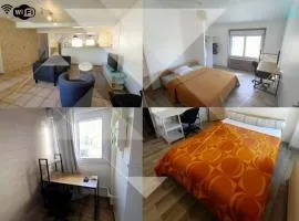 L'Escale du Faubourg - Grande maison avec Bureaux et WiFi