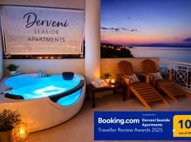 Derveni Seaside Apartments - Deluxe Sea View Penthouse Jacuzzi-BBQ & Groundfloor Garden View Apartment, hotel v destinaci Dhervénion