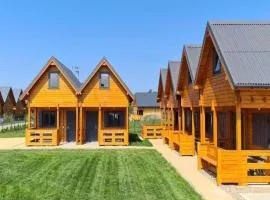 Two-story holiday homes close to the seaside beach