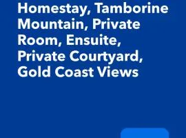Green Cauldron, Homestay, Tamborine Mountain, Private Room, Ensuite, Private Courtyard, Gold Coast Views