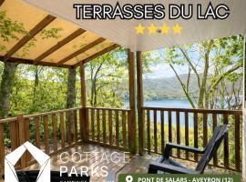 Cottage PARKS Mobil-home éco-chic vue lac – hotel w mieście Pont-de-Salars