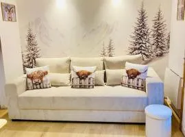 appart 4 personnes - séjour cosy à la montagne