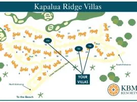 Kapalua Ridge Villas 3 Free Rental Cars KBM Resorts 180 Degree Views 3 Units 5 Bedrooms ML-2165