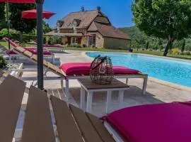Ancienne grange rénovée avec piscine