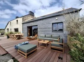 Chalet avec bain nordique-terrasse