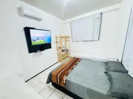 ap 2 quartos com ar e garagem