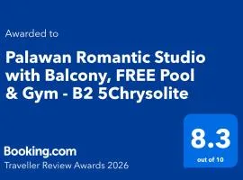 Palawan Romantic Studio with Balcony, FREE Pool & Gym - B2 5Chrysolite
