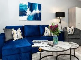 The Bond by CENTRAL SERVICED APARTMENTS - 2 Bedroom - Walk Away from City Centre & Universities - Sleeps 4 - 3 x Double Beds - Smart TVs in All Rooms - Short Term Stays Welcome - Walk away from Train & Bus Station - Short Stay Favourite