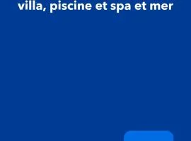 Appartement calme dans villa, piscine et spa et mer