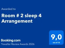 Room # 2 sleep 4 Arrangement