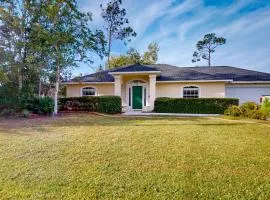 Spacious home with enclosed pool, open layout, washer/dryer, internet, & AC